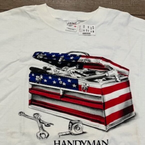 Vintage Handyman An American Tradition‎ White T-shirt Adult Size Medium - Picture 4 of 9